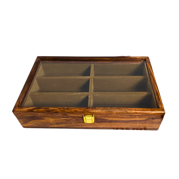 Handmade Wooden Organizer Box for Sunglasses