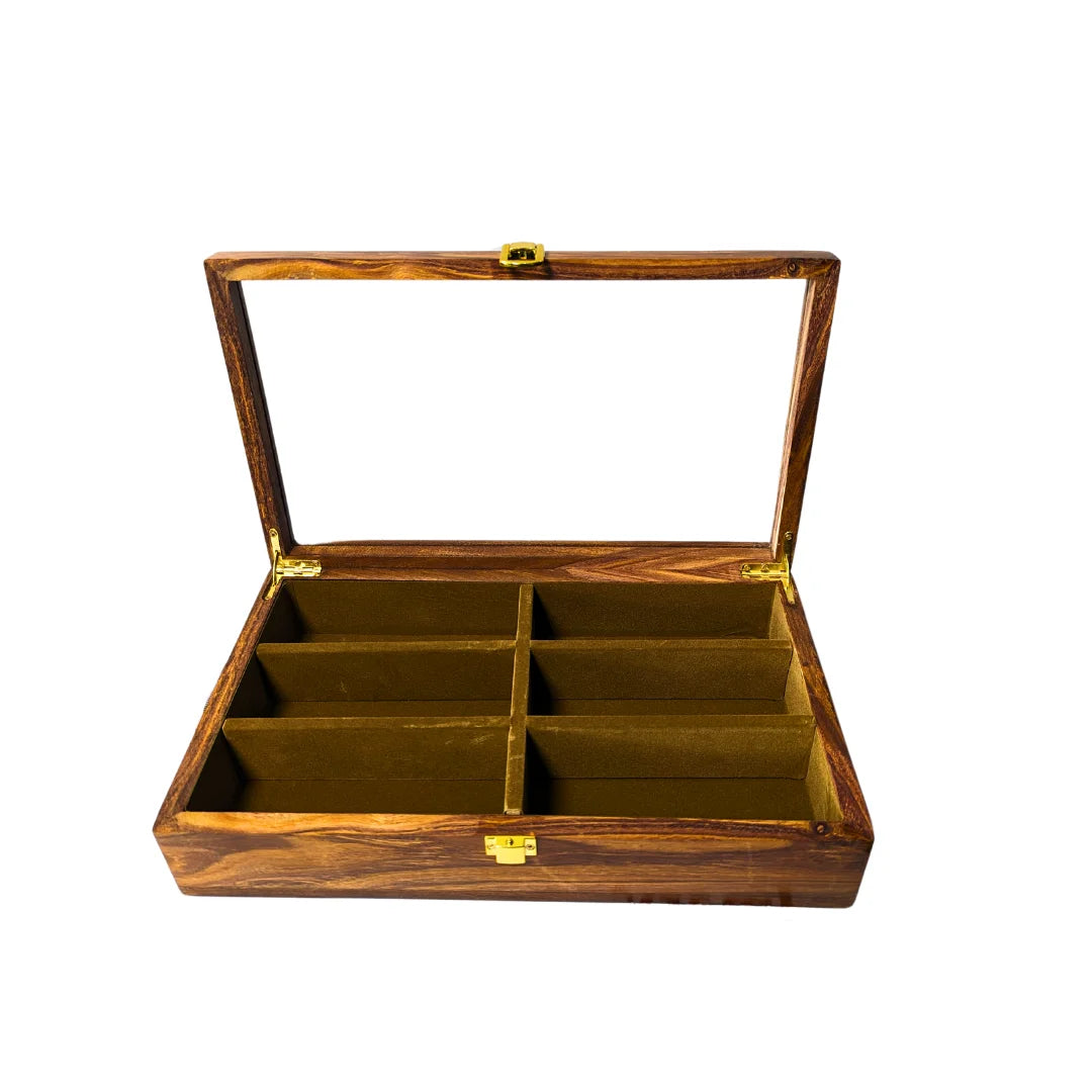 Handmade Wooden Organizer Box for Sunglasses